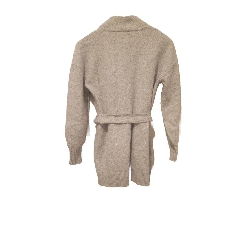 Gap Belted OPEN Cardigan Light Heather Gray Women’s Size SMALL. Grandma core